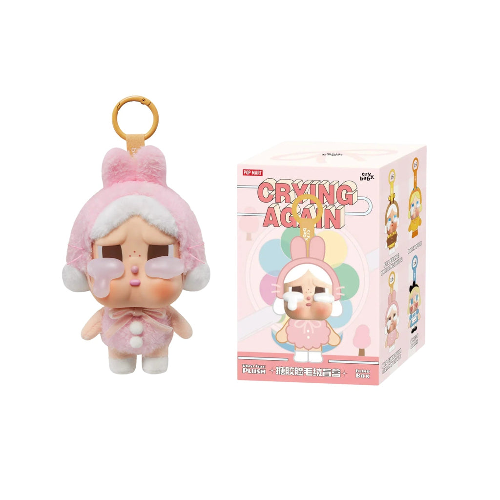 POP MART CRYBABY Crying Again Series-Vinyl Face Plush