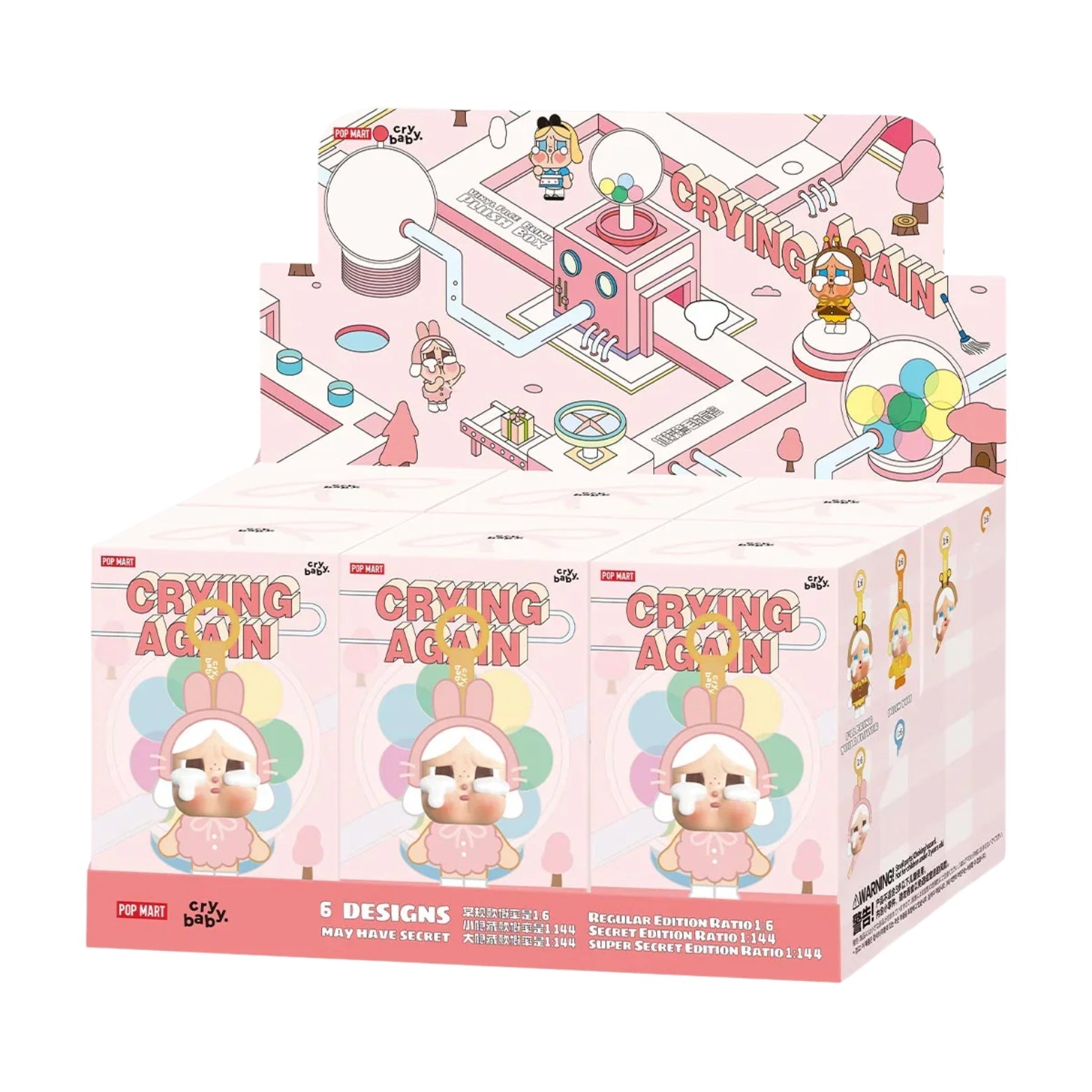 POP MART CRYBABY Crying Again Series-Vinyl Face Plush