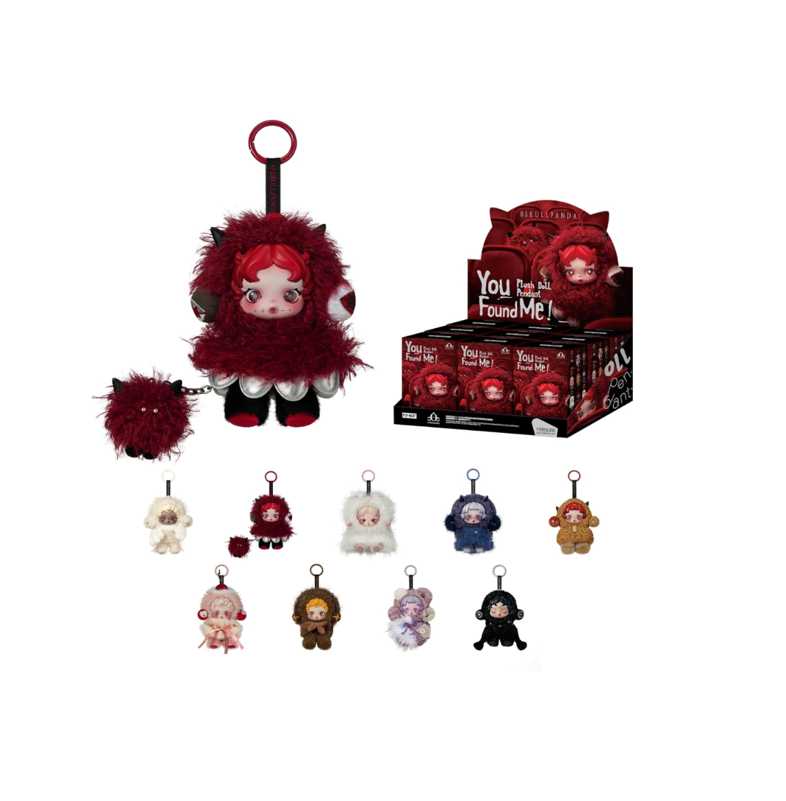 POP MART SKULLPANDA You Found Me! Series Plush Doll Pendant Blind Box