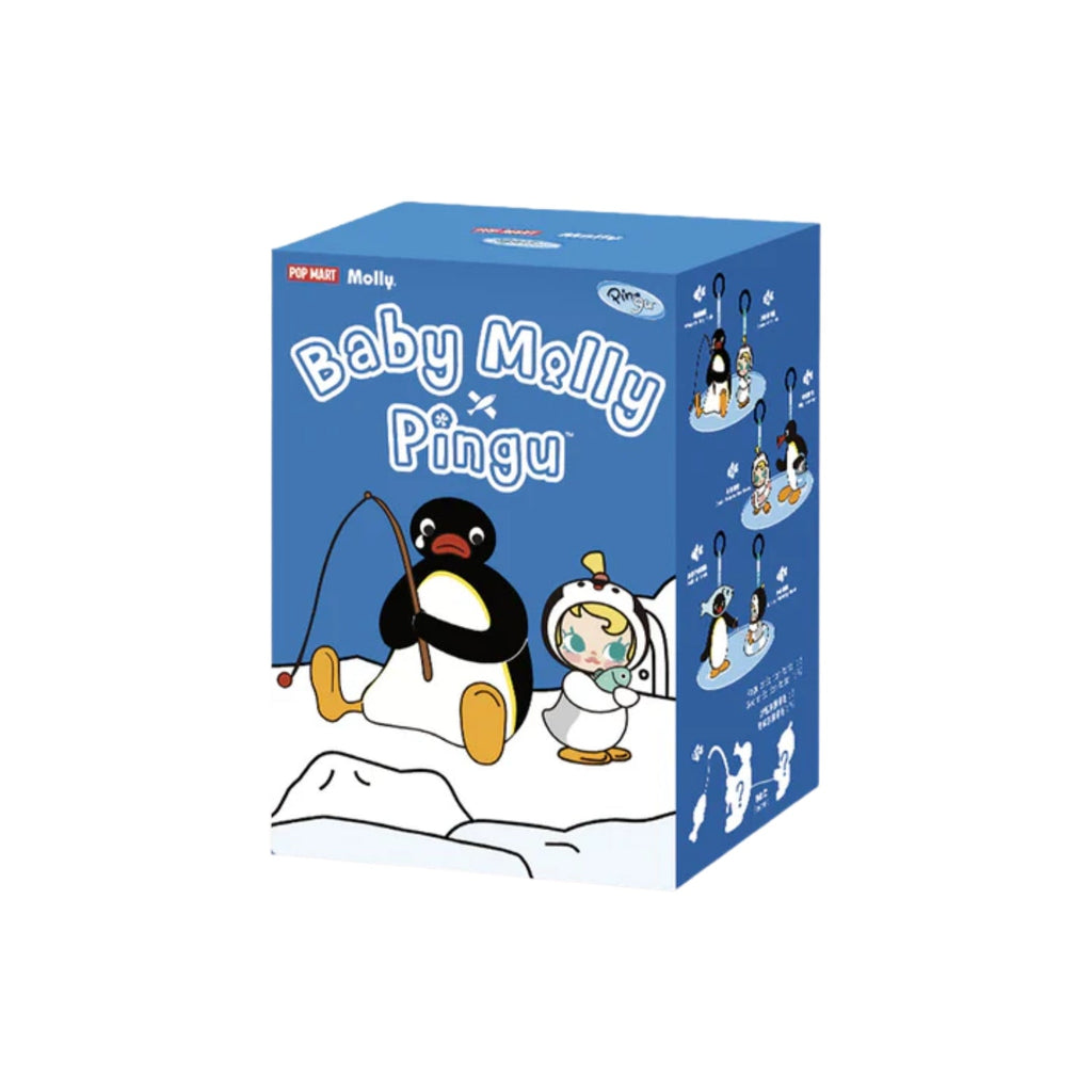 POP MART Baby Molly × Pingu Happy Fishing Series-Vinyl Plush Pendant Blind Box