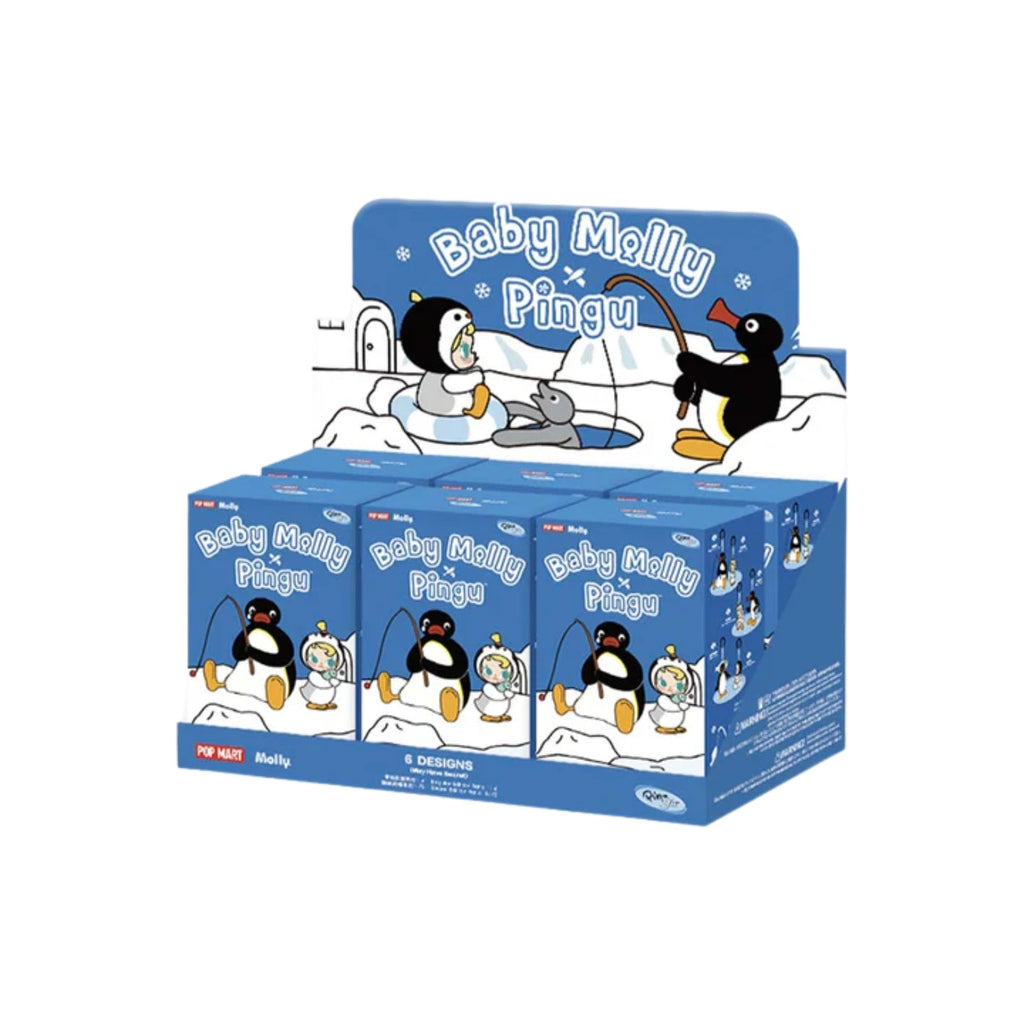 POP MART Baby Molly × Pingu Happy Fishing Series-Vinyl Plush Pendant Blind Box