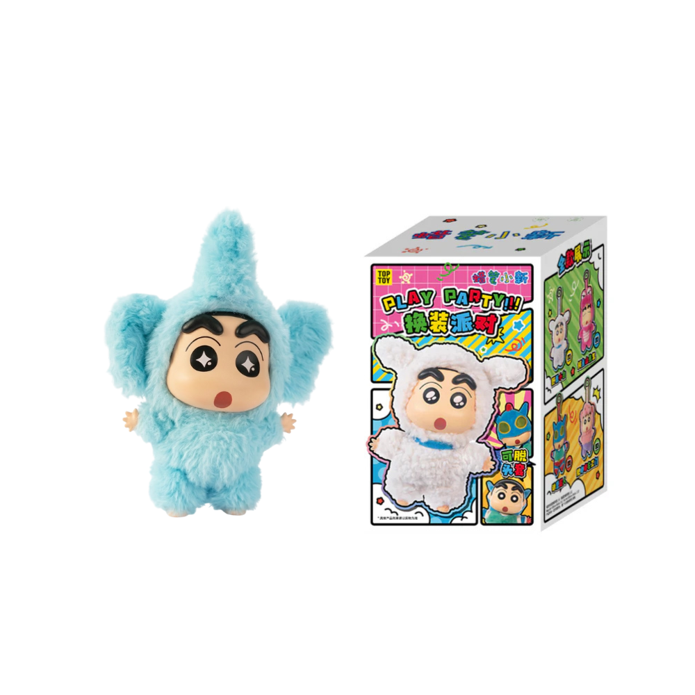 Crayon Shin-Chan Dress Up Party Series Vinyl Plush Keychains Gift Blind Box