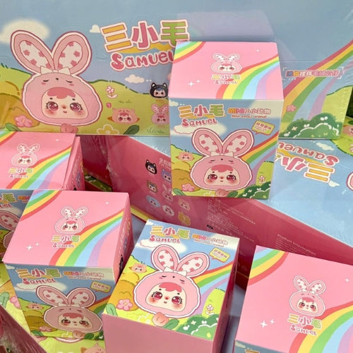 SAMUEL Three Little Hairs Mini Little Animals Series Figures